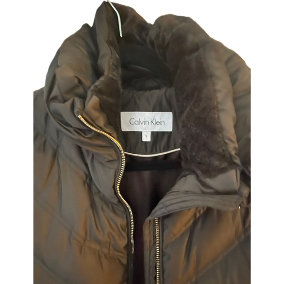 Calvin Klein Knee Length removable hood Puffer Coat - Picture 3 of 4